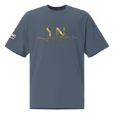 Oversized Signature Tee in black with relaxed fit and dropped shoulders for casual streetwear style