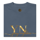 Oversized Signature Tee in premium cotton with relaxed fit and ribbed neckline for casual streetwear style