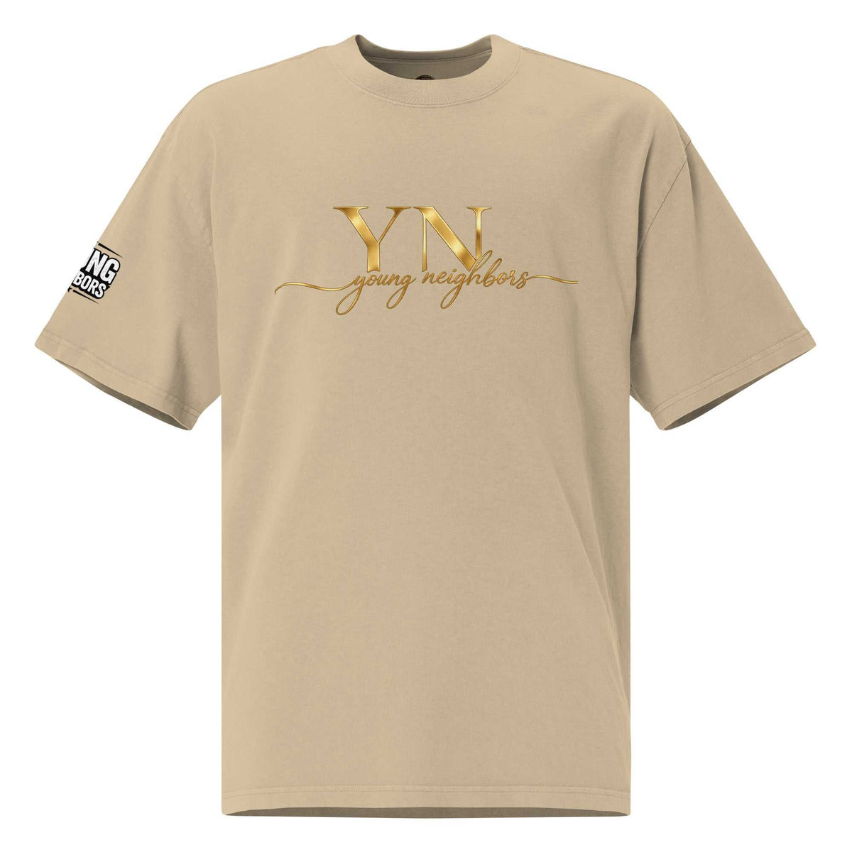 Unisex oversized signature tee in premium cotton with relaxed fit for casual streetwear style