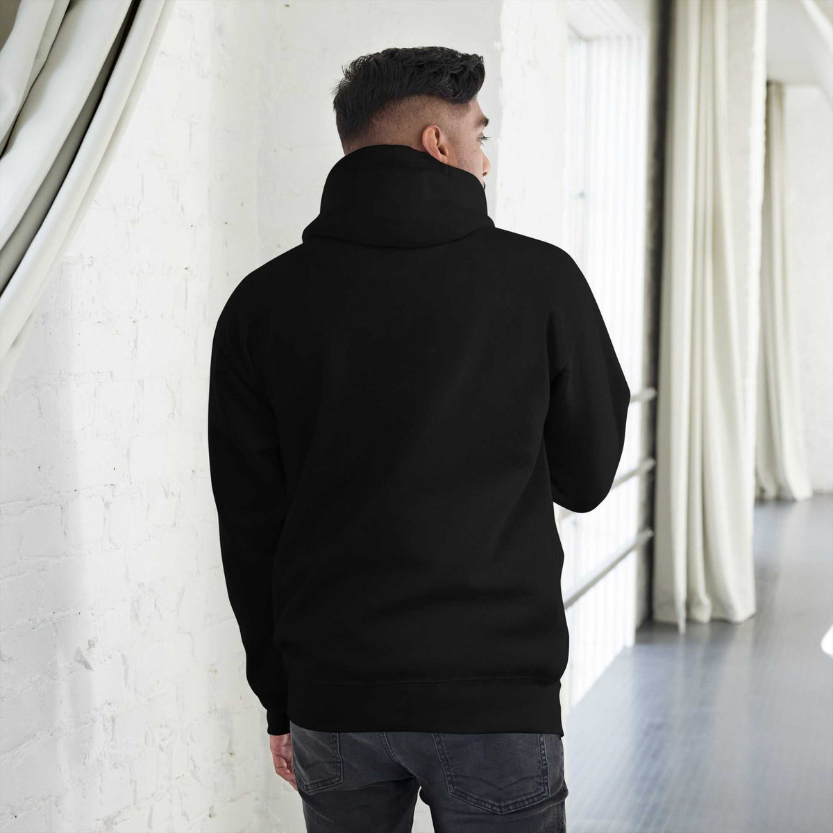 Premium embroidered hoodie with soft cotton blend and adjustable hood